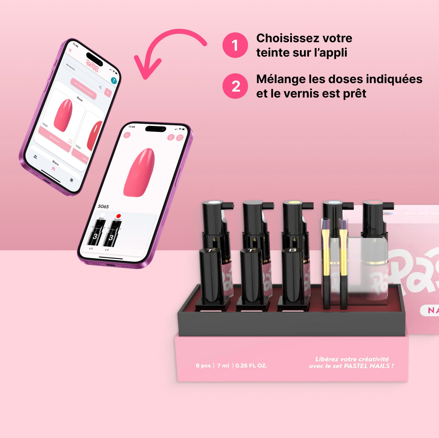 Kit +120 teintes Pastel Nails